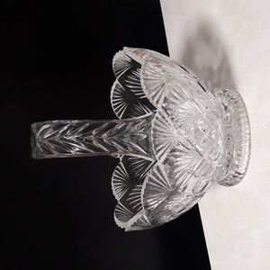 Imperial Slovakia Lead Crystal Basket